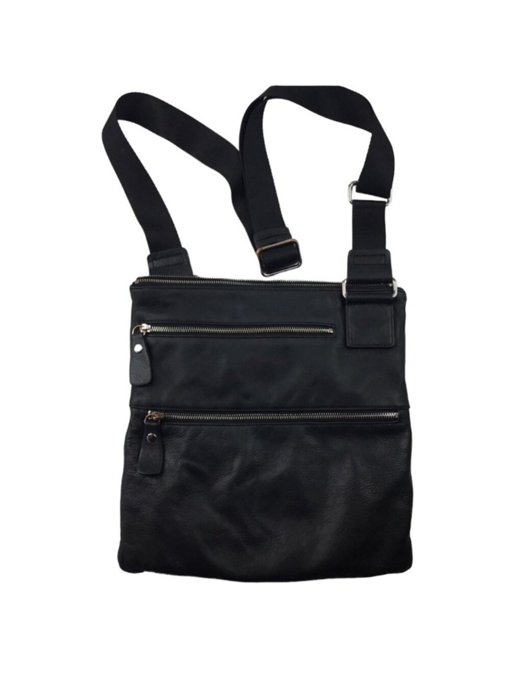 Margot Black Leather Shoulder Bag - Buttery Soft - Picture 6 of 6